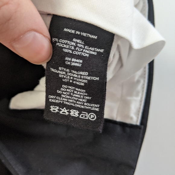 THEORY tailored double stretch black pants, 2 - Picture 12 of 12